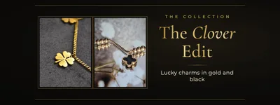 The Clover Edit: lucky charms in gold and black