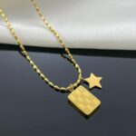 Midnight Pixel Star Necklace