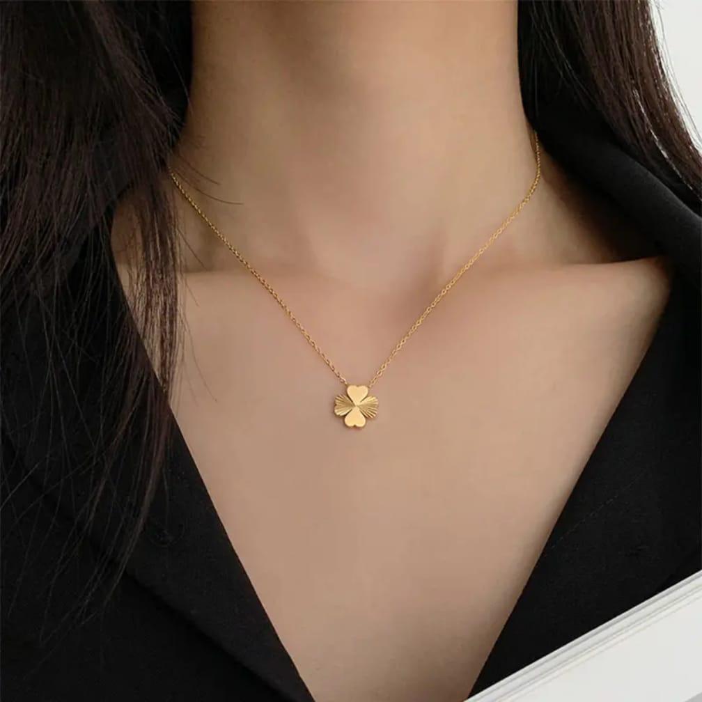 WhatsApp Image 2026-02-18 at 4.06.53 AM (6) The Gilded Clover Necklace - Image 1