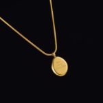 The Golden Verse Disc Necklace - Image 2