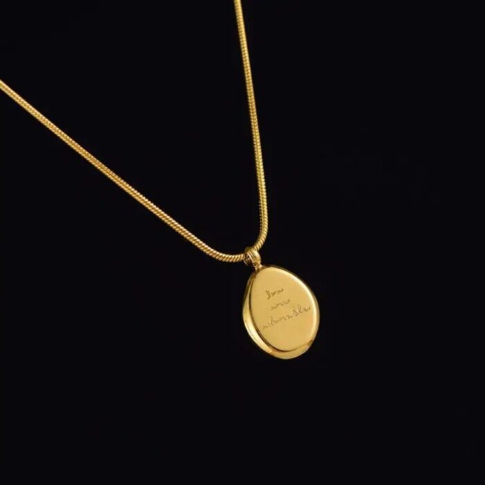 The Golden Verse Disc Necklace - Image 2