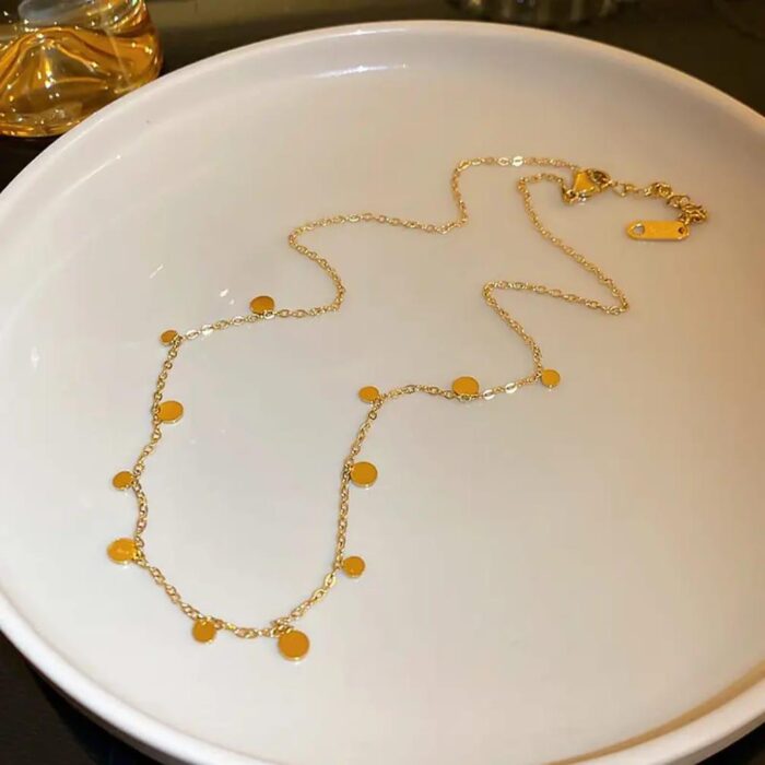 The Luna Coin Drop Necklace - Image 2