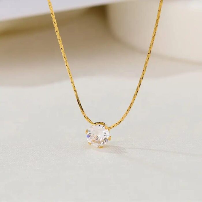 One Diamond Necklace - Image 2