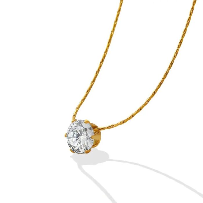 One Diamond Necklace - Image 6