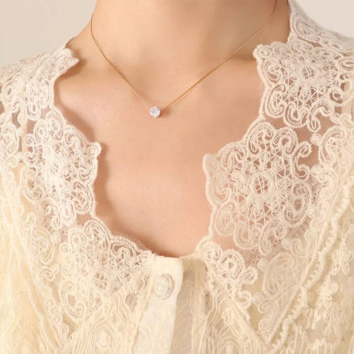 One Diamond Necklace - Image 5