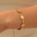 The Golden Petal Bracelet