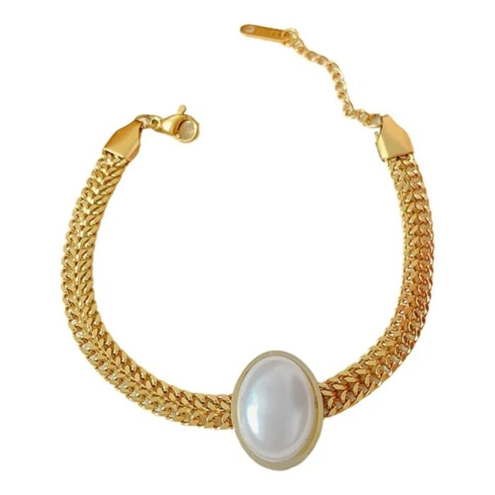 Oval Pearl Bracelet - Image 3