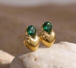 Emerald Heart Earring - Image 2