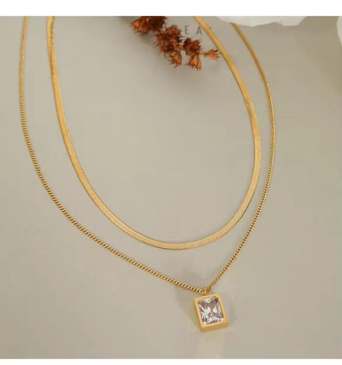 Aura Layered Necklace - Image 4