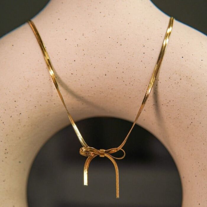 Dainty Knot Necklace - Image 3