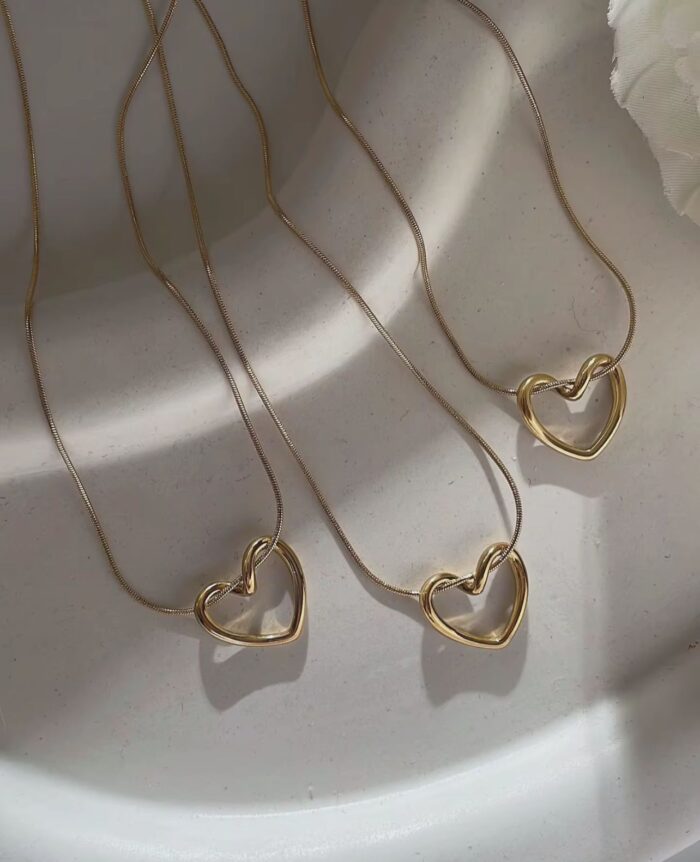 Silk Heart Necklace - Image 3