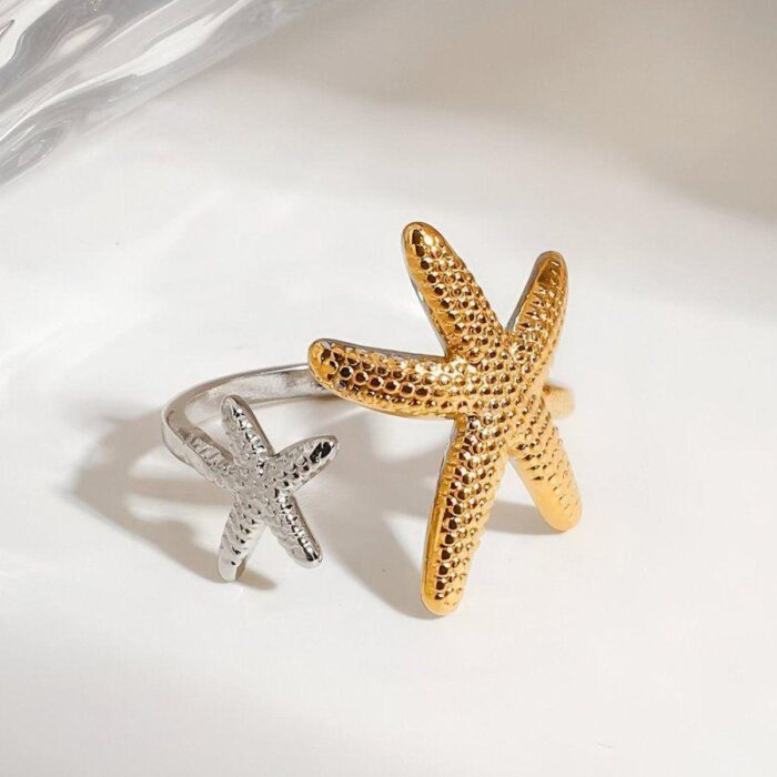 Two Tone Star Ring - Image 2