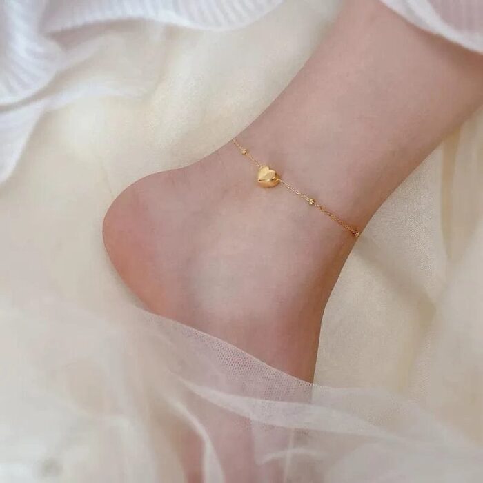 Heart Balled Anklet - Image 2